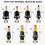 77PCS Rivet Nut Mandrel  Set M3-M12 Threaded Insert Installation Tool Kit 6