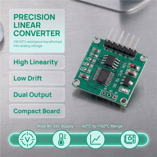 For NTC Thermistor to Voltage 10K NTC to 0-5V 0-10V Linear Conversion Transmitter 2
