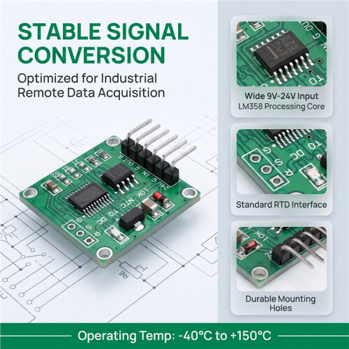 For NTC Thermistor to Voltage 10K NTC to 0-5V 0-10V Linear Conversion Transmitter 2