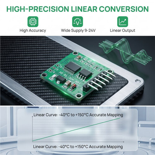 For NTC Thermistor to Voltage 10K NTC to 0-5V 0-10V Linear Conversion Transmitter