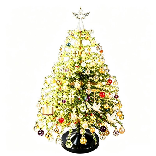 Christmas Tree Toppe Beaded Christmas Ornament Kits 03 Yellow 1