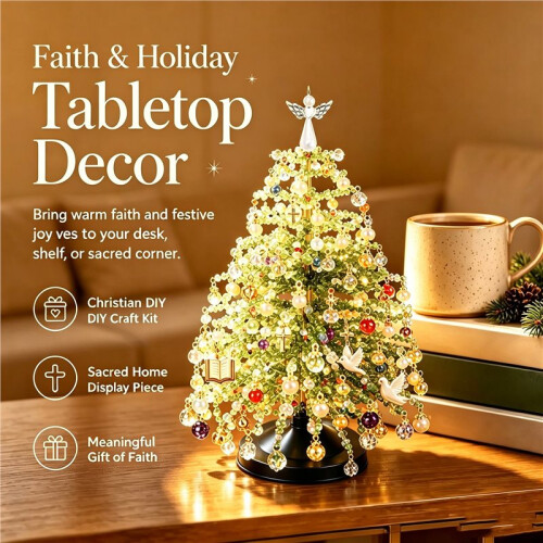 Christmas Tree Toppe Beaded Christmas Ornament Kits 03 Yellow 2