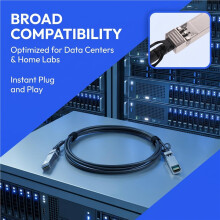 10G DAC Stack Cable SFP 10Gb DAC Cable SFP+ to SFP Direct Attach Copper Cable Compatible for Ruijie H3C 2M