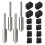 Kit com 4 Bicos de Aço Endurecido para Impressora 3D para  para Kobra S1 Max com Acessórios 2