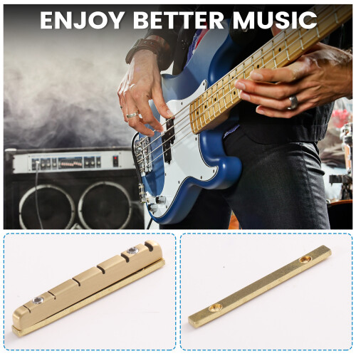 6-Strängad Elgitarrsadel, Justerbar Gitarrsadel, Reservdel för Gitarr 2