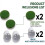 2 Set  Hole Cups with Turf Cover Metal Base Backyard Home Putting Green 7