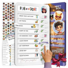 Chores Chart for Kids Visual Schedule Checklist, Magnetic Chore Board Task List
