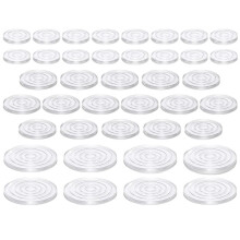 40Pcs Self-Adhesive Transparent Anti Slip Pads Multi Size Non Slip Mat for Cutting Board Furniture Shock Absorption