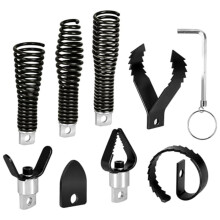 8PCS Drain Cleaner Set for Happybuy 100FT X 3/8" Drain Cleaner, Cutter Attachments for 3/8" to 1/2" Cables