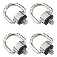 4 Cinghie per Fotocamera con A D da 1/4" e Viti A Sgancio Rapido, Attacco Universale da 1/4" per Fotocamere e Treppiedi