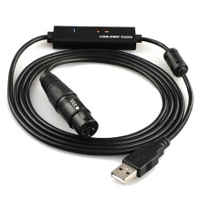 Neues USB-zu-DMX/RDM-Kabel UTD-10 - Magnetische Abschirmung, Signalisolator, LED-Anzeige für Lichtsteuerungssysteme