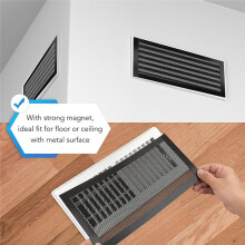 6 Szt. Magnetyczna Osłona Kratki Podłogowej 5.5x12", Bloker PVC, Kontrola Przeciągów, Wydajność HVAC, Dekoracja Domu