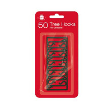 Plastic Green Christmas Tree Hooks - Pack of 50