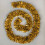 Gold Deluxe Christmas Tinsel 1.8m 1