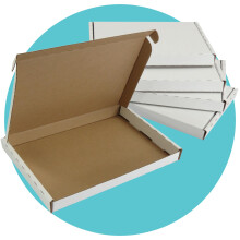 Triplast C6 160 x 110 x 20 mm White PIP Cardboard Large Letter Postal Box for Royal Mail (Pack of 25)