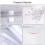 Clear Plastic Wallets A4 Plastic Folders Document Files Wallet Popper Wallets with Pocket Button 36 Pack 7