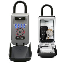 MASTER LOCK Portable Light Up Dial Key Safe with Shackle, Medium 175 x 72 x 52 mm, Outdoor, for Home Office Industries Vehicles