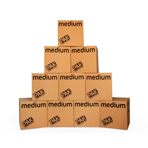 StorePAK Strong Medium Cardboard Moving Boxes (10 Pack)