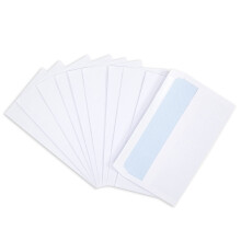 Postmaster DL Envelopes 110 x 220mm 80 GSM Self Seal White 400 Pack