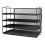 EXERZ Letter Trays 4pcs Stackable Paper Sorter A4 Desk File Organiser Black 5