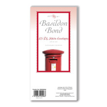 Basildon Bond Luxury Peel and Seal Envelopes 20 Pack for A4 Writing Pad - White, Size DL