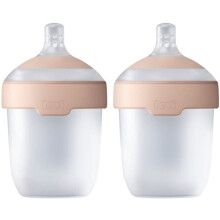 Babyfles met langzame stroom - LOVI - Siliconen speen - Plastic zonder BPA of melamine - 2 stuks - 2 x 150 ml - 0+