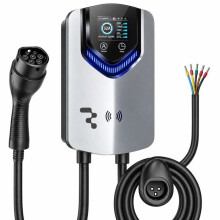 Sähkökäyttöinen Type 2 -auton laturi - Riff - 22 kW - IP65 - Latauskaapeli 5 m - Ylikuormitussuoja
