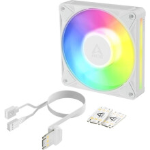 Witte behuizingsventilator - Arctic - ARGB - 120 mm - 3000 t/min - 120 x 120 x 26 mm - 0,34 A