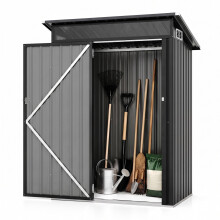 Metalen opbergloods voor buiten, afsluitbare deur, 150x89x185 cm