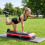 In hoogte verstelbare aerobic stepper, antislip, rood 1