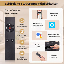 42 inch elektrische haard met slimme bediening en verwarming