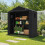 Tuinschuur met ritssluiting, gegalvaniseerd frame, 190x95x194 cm 2