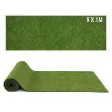Kunstgrasmat 5x1m, 20mm poolhoogte, drainagegaten