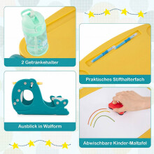 Kinderactiviteitentafel met bankje en verstelbare schildersezel