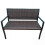 Terrasbank van rotan, gemengd bruin, draagvermogen 800 lbs 1
