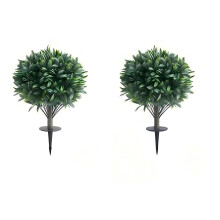 Set kunstmatige olijfbomen, 65 cm, weerbestendig met grondpinnen.
