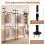 Wall Mounted Black Pipe Clothing Rack with 2 Rods 1