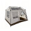 4-Person Pop-Up Camping Tent with Mesh Windows & Skylights 1