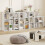 6-Cube White Wooden Bookcase with Anti-Tipping Kit 1