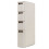 Narrow Beige Storage Cabinet with Drawers and Dividers 1