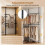 Adjustable Floor-to-Ceiling Clothes Rack, Black, 6 Rods 8