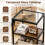 3-Tier Side Table with Glass Top and Steel Frame 5
