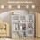 9-Cube White Wooden Bookshelf with Anti-Tipping Kit 6