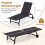Outdoor Chaise Lounge Chairs, Set of 2, Adjustable Backrest 1
