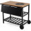 Outdoor Dining Cart with BBQ Grill and Folding Side Panel 1