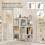 9-Cube White Wooden Bookshelf with Anti-Tipping Kit 8