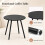 3-Piece Grey Patio Set with Metal Frame & Cushions 4