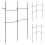 Adjustable Black Clothes Rack with 4 Hanging Rods, 43.3"-124" 4