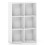 6-Cube White Wooden Bookcase with Anti-Tipping Kit 4