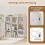 9-Cube White Wooden Bookshelf with Anti-Tipping Kit 7